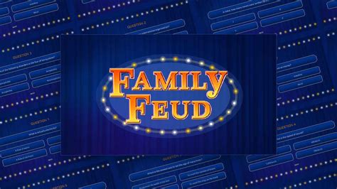 Google Slides Family Feud Template