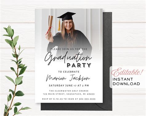 Grad Party Invite Templates
