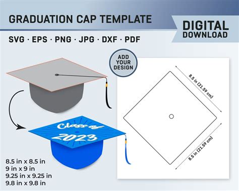 Graduation Cap Template Canva