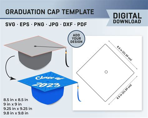 Graduation Cap Topper Template
