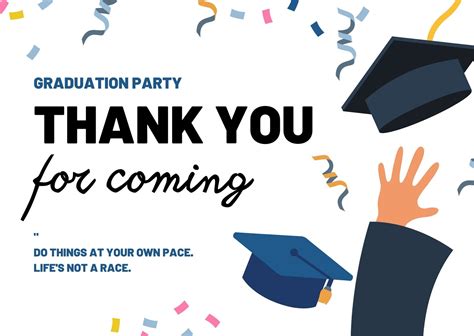 Graduation Thank You Template