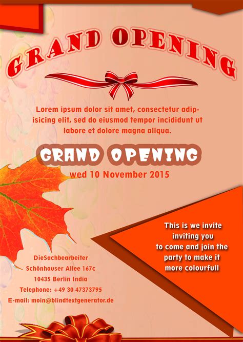 Grand Opening Flyer Template