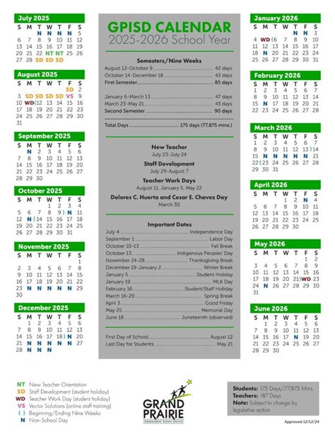 Grand Prairie Isd Calendar