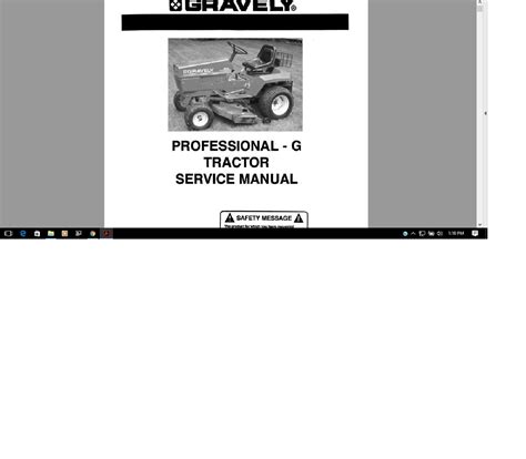 Gravely Pro G Tractor Service Repair Manual