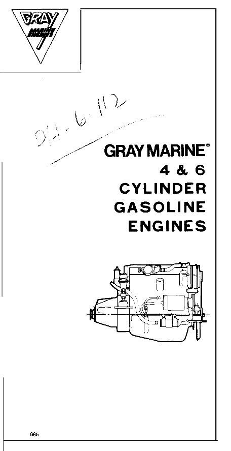Gray Marine Vintage Chris Craft Engine Manuals 4 6 Cyl