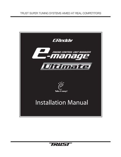 Greddy Emanage Installation Manual Guide