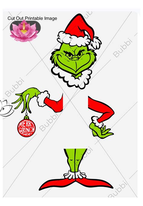 Grinch Cut Out Template