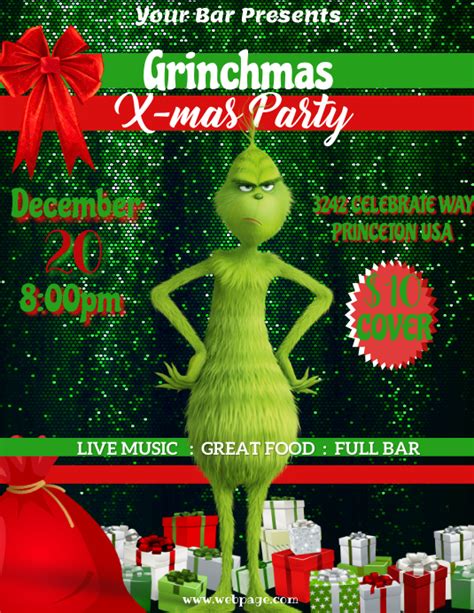 Grinch Flyer Template