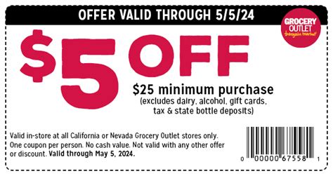 Grocery Outlet Coupon $10 Off Printable