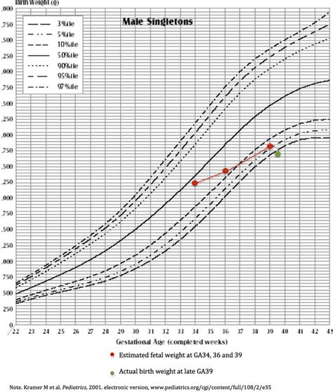 Growth Chart Fetus Percentile