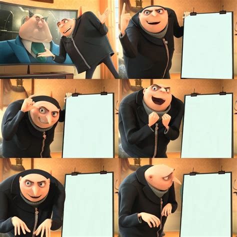 Gru Meme Template