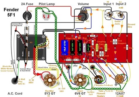 Guitar Amplifier Wiring Diagram