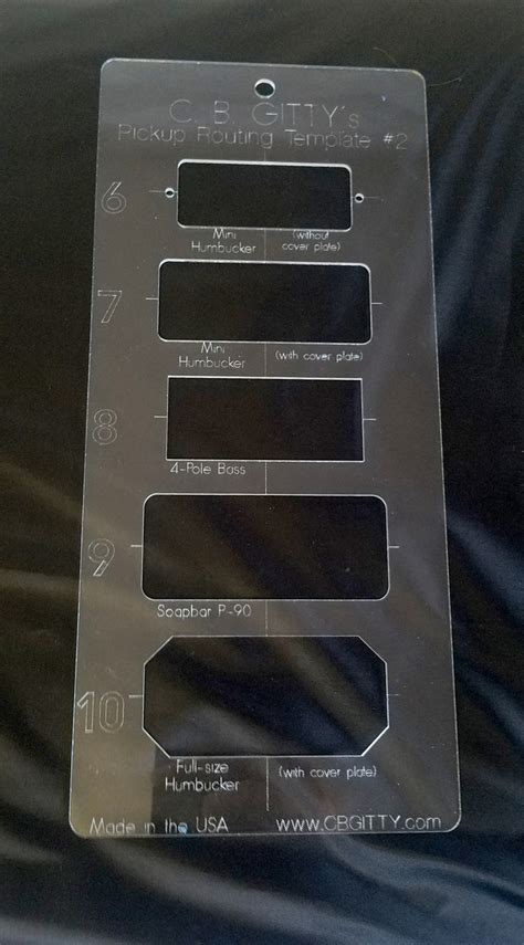 Guitar Pickup Routing Templates