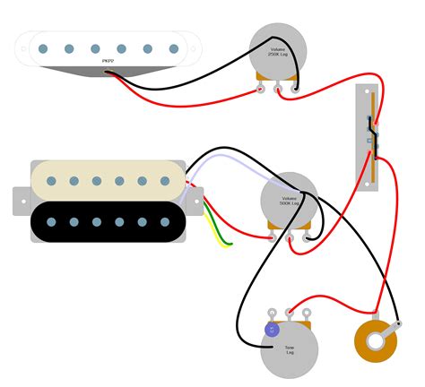 Guitar Wiring Diagrams 1 Humbucker 1 Single Coil