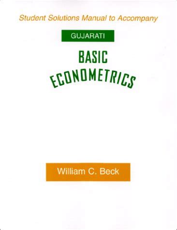 Gujarati Basic Econometrics Solution Manual