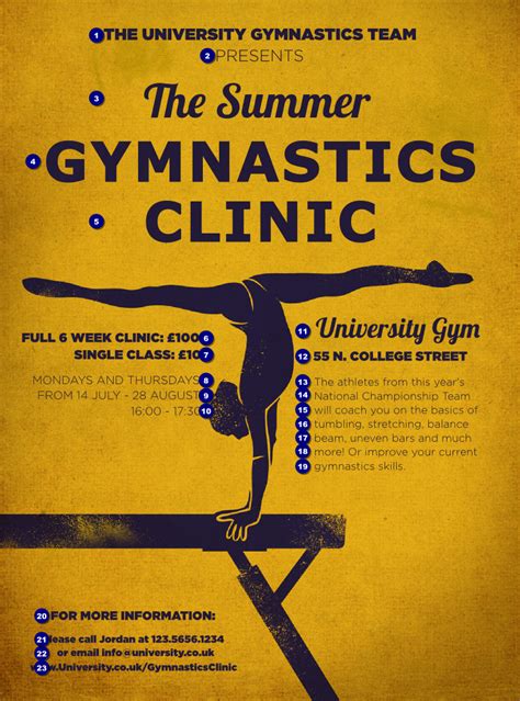 Gymnastics Flyer Template