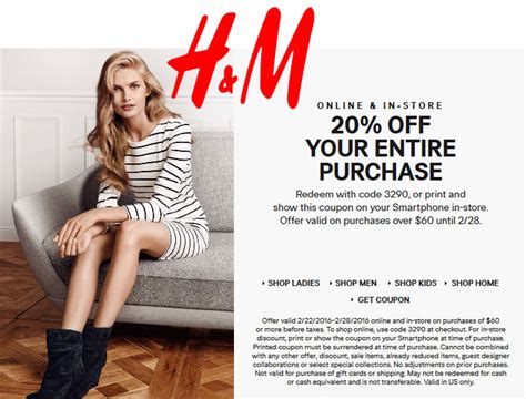 H&m Coupons In-store Printable