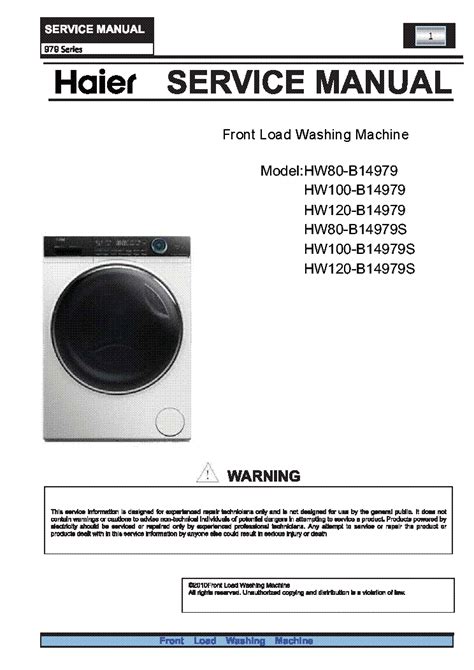 Haier Washing Machine Manual