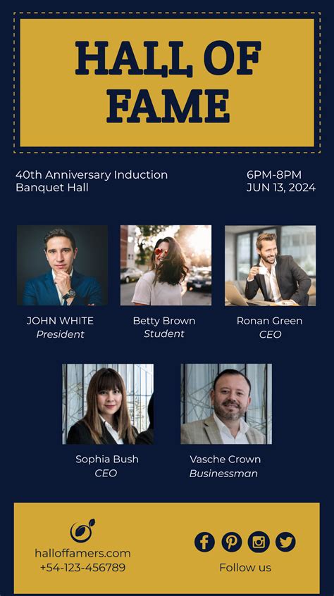 Hall Of Fame Template