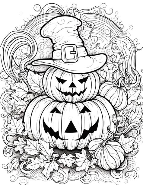 Halloween Coloring Pages Printable For Adults