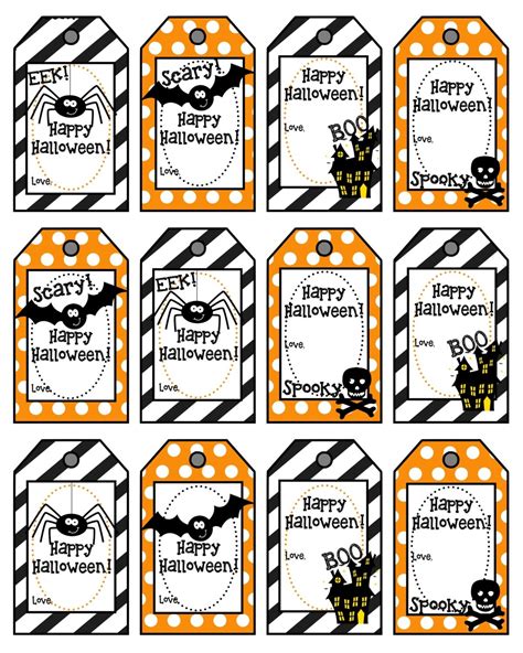 Halloween Gift Tags Printable