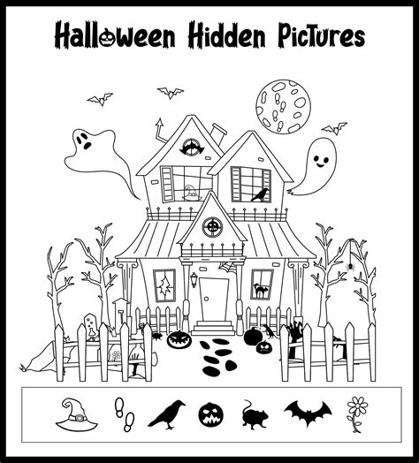 Halloween Hidden Pictures Printable