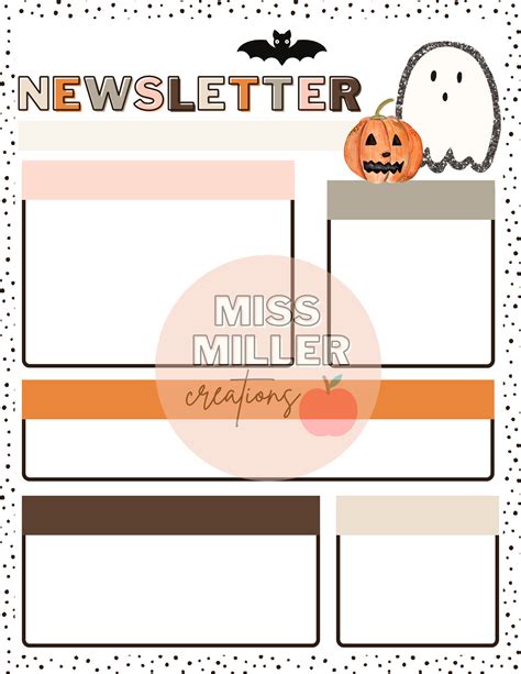 Halloween Newsletter Templates