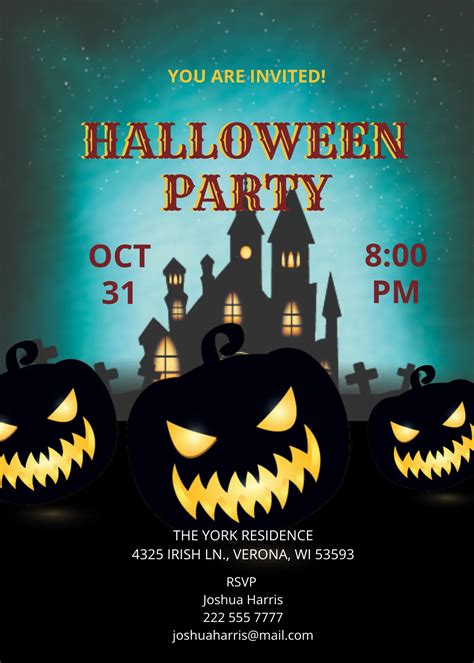 Halloween Party Template Free