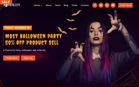 Halloween Website Templates