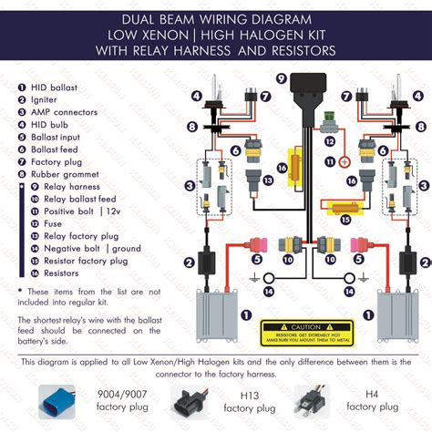 Halogen Headlight Wiring Diagrams