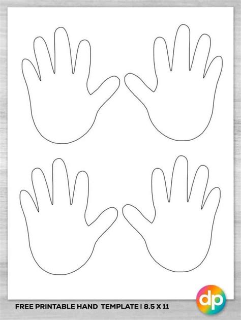 Hand Cutout Template