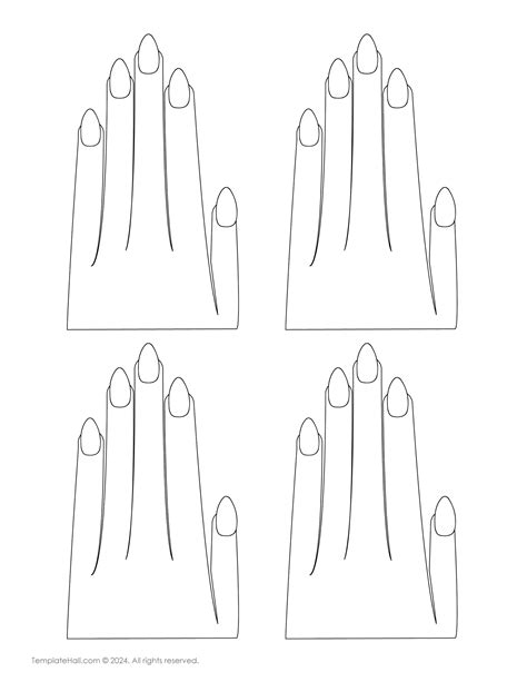 Hand Nail Template