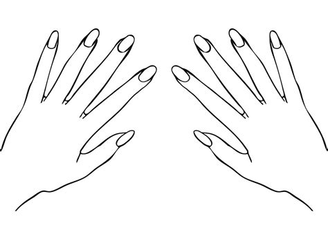 Hand Nails Template