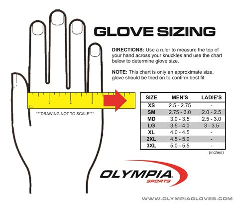 Hand Size Chart For Gloves