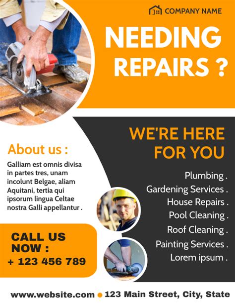 Handyman Advertising Templates