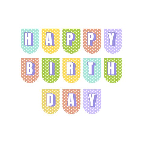Happy Birthday Banner Template