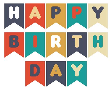 Happy Birthday Banners Printable