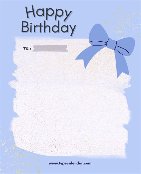 Happy Birthday Letter Template