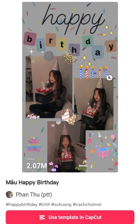 Happy Birthday Template In Capcut