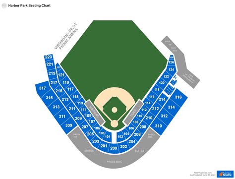 Harbor Park Seating Chart With Seat Numbers