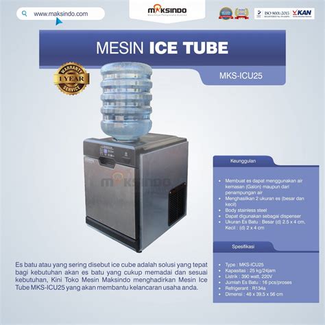 Harga Mesin Ice Tube: Panduan Lengkap untuk Investasi Menguntungkan