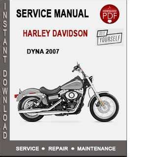 Harley Davidson Dyna 2007 Service Repair Workshop Manual