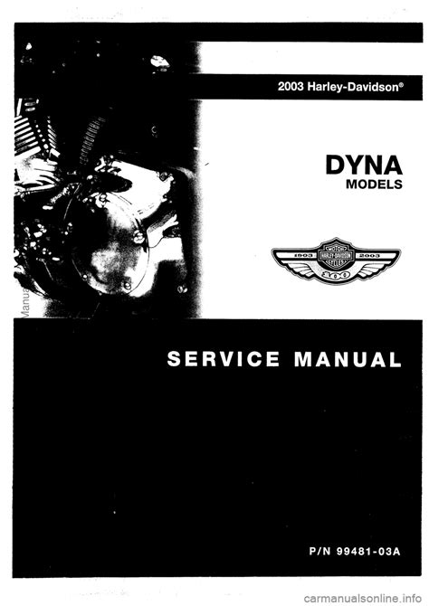 Harley Davidson Dyna Glide Models 2003 Service Repair Manual