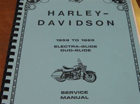 Harley Davidson Electra Glide 1962 Repair Service Manual