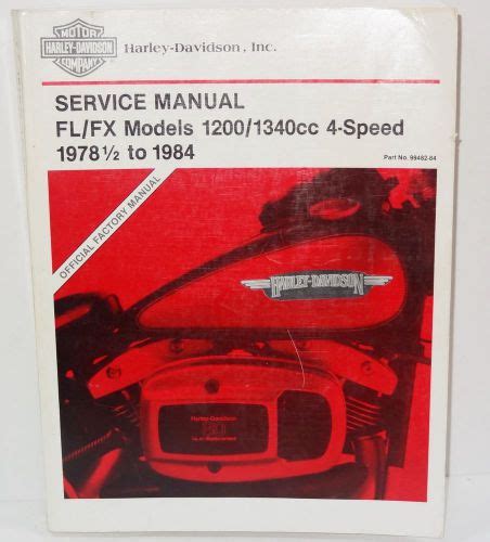 Harley Davidson Fx 1200 1980 Factory Service Repair Manual