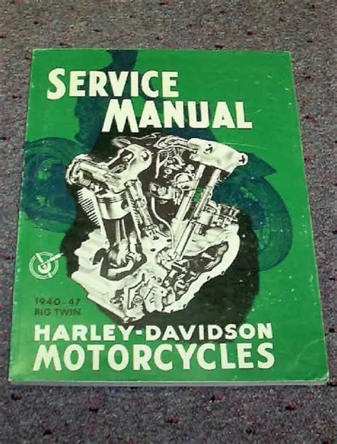 Harley Davidson Knucklehead 1940 Repair Service Manual