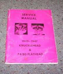 Harley Davidson Knucklehead 1942 Repair Service Manual