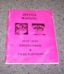 Harley Davidson Knucklehead 1945 Repair Service Manual