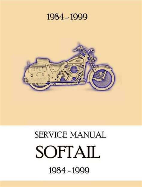 Harley Davidson Softail 1984 1999 Repair Service Manual