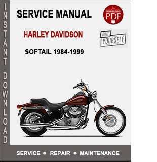 Harley Davidson Softail 1984 1999 Repair Service Manual Pdf